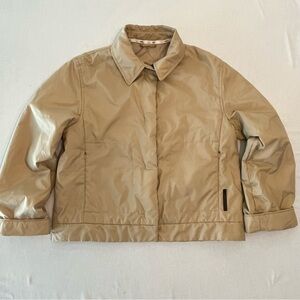 Vintage 90s QS by S.Oliver Beige Bomber Jacket Unique